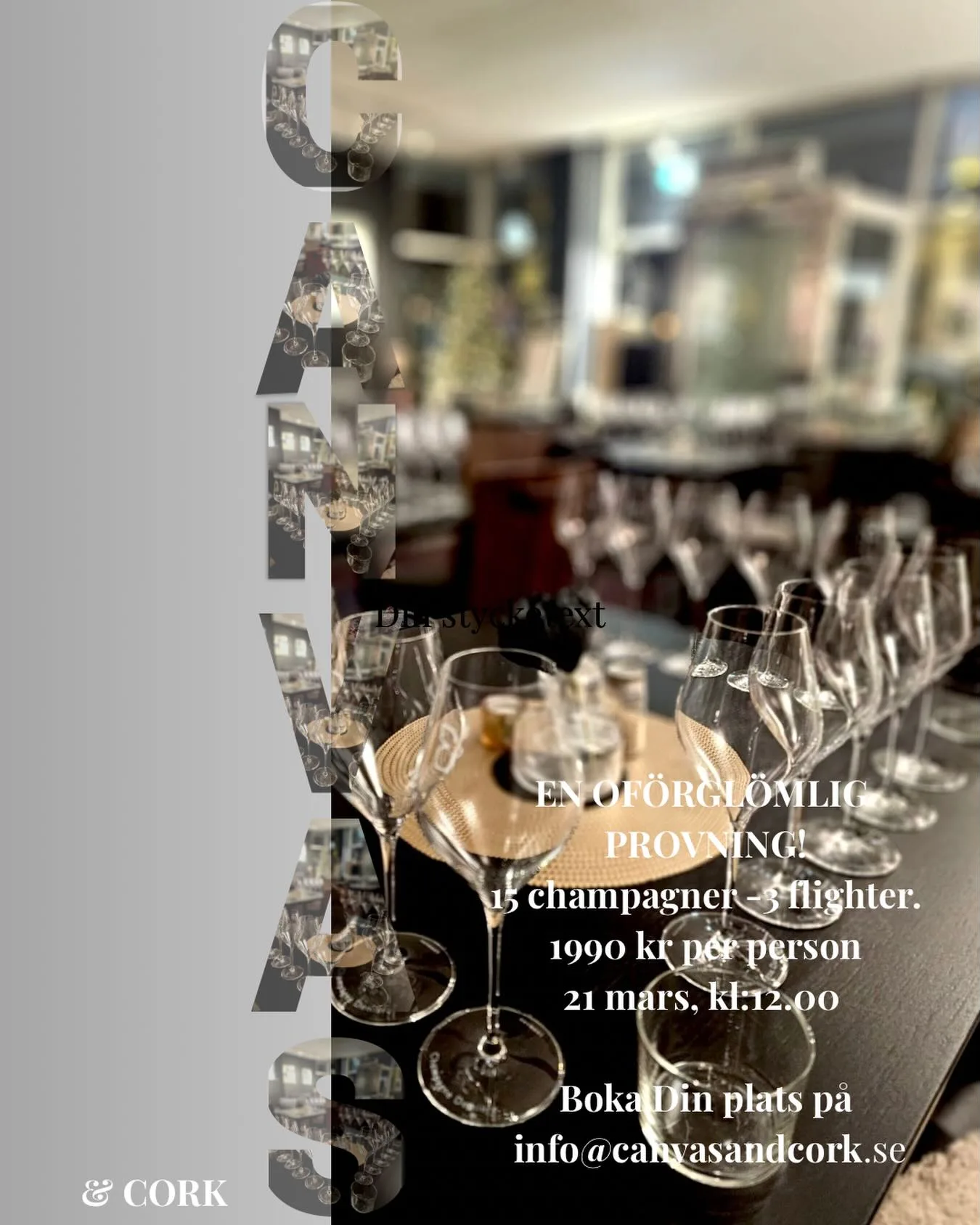 Välkommen till en champagneprovning och storytelling utöver det vanliga!

Det här vill Du inte missa. 🌷

Bakom varje flaska finns ett hantverk, en jordmån och en historia. Kom och njut!

#champagne #vinbar #champagnebar #champagnelovers #highcoast