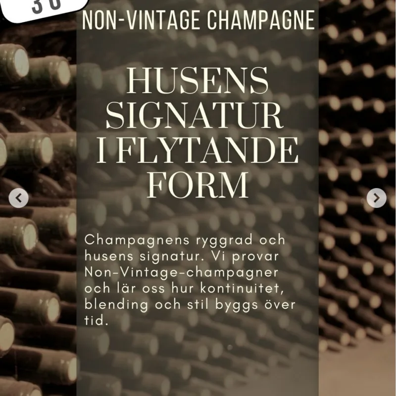 30 maj – Tema: Non-vintage champagne