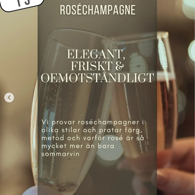13 juni – Tema: Roséchampagne